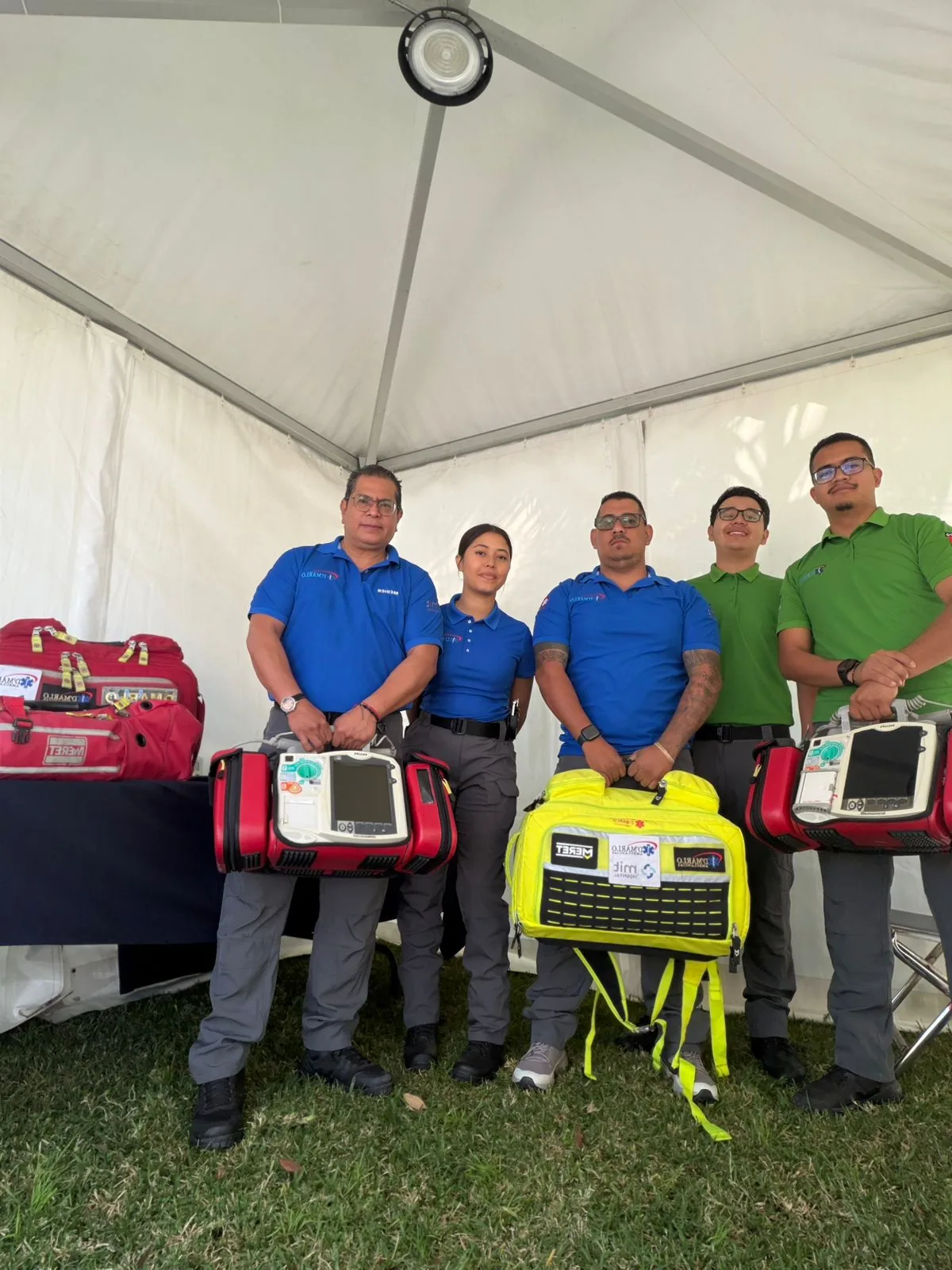 Equipo D'Marlo preparado para cobertura médica en eventos sociales